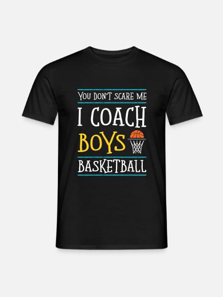 basketball trainer jungs - Männer T-Shirt - Schwarz