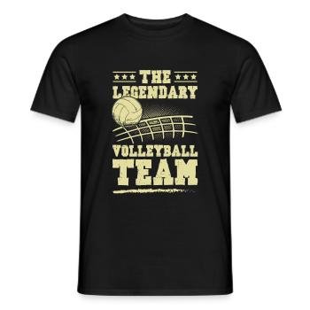 Équipe de volleyball - T-shirt homme - noir - Devant - AI Model Male 178 light (178cm)