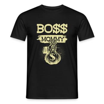 Boss Mommy - Men's T-Shirt - black - Front - AI Model Male 178 light (178cm)