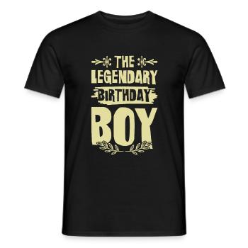 Legendary Birthday Boy - Männer T-Shirt - Schwarz - Vorne - AI Model Male 178 light (178cm)