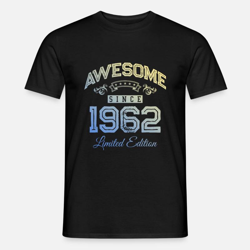 1962 awesome since - Männer T-Shirt - Schwarz