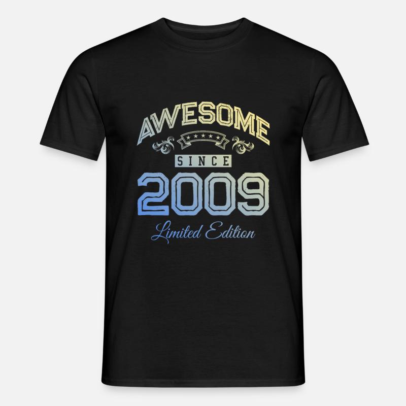2009 awesome since - Männer T-Shirt - Schwarz