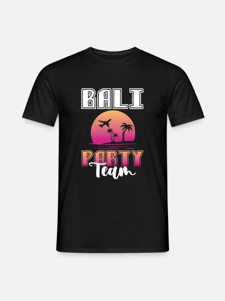 Bali party team - Men's T-Shirt - black
