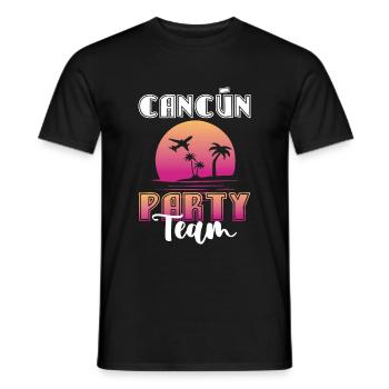 Équipe du parti de Cancun - T-shirt homme - noir - Devant - AI Model Male 178 light (178cm)