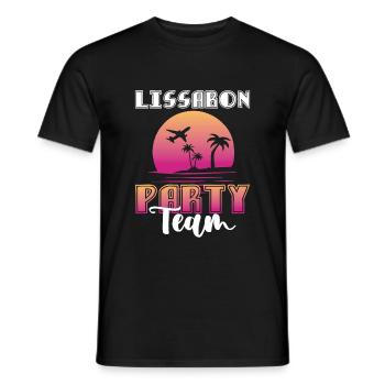 Équipe du parti de Lisbonne - T-shirt homme - noir - Devant - AI Model Male 178 light (178cm)