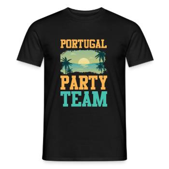 L'équipe du Portugal - T-shirt homme - noir - Devant - AI Model Male 178 light (178cm)