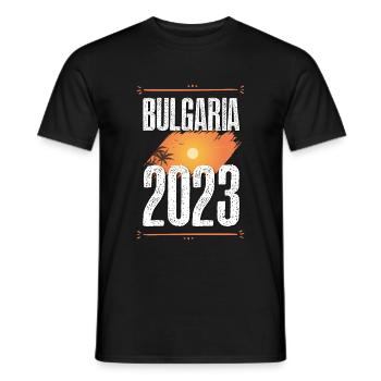 Bulgaria 2023 - Men's T-Shirt - black - Front - AI Model Male 178 light (178cm)