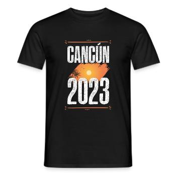 Cancun 2023 - Men's T-Shirt - black - Front - AI Model Male 178 light (178cm)