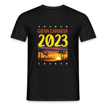 Gran Canaria 2023 - T-shirt homme - noir - Devant - AI Model Male 178 light (178cm)