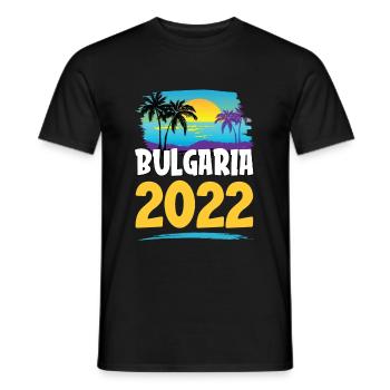 Bulgaria 2023 - Men's T-Shirt - black - Front - AI Model Male 178 light (178cm)