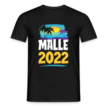 Malle 2023 - Men's T-Shirt - black - Front - AI Model Male 178 light (178cm)
