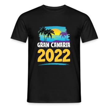 Grande Canarie 2023 (Garantie du prix le plus bas) - T-shirt homme - noir - Devant - AI Model Male 178 light (178cm)