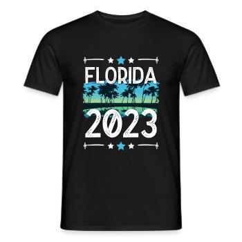 Florida 2023 - Men's T-Shirt - black - Front - AI Model Male 178 light (178cm)