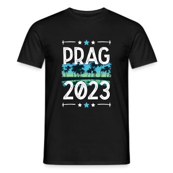 Prague 2023 - T-shirt homme - noir - Devant - AI Model Male 178 light (178cm)