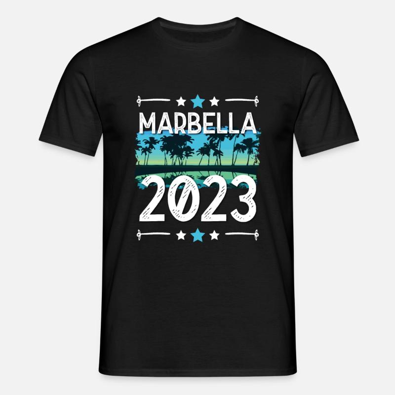 Marbella 2023 - Männer T-Shirt - Schwarz