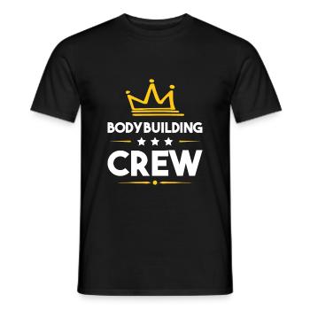Equipe de musculation - T-shirt homme - noir - Devant - AI Model Male 178 light (178cm)