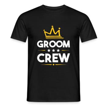 Groom Crew - Männer T-Shirt - Schwarz - Vorne - AI Model Male 178 light (178cm)