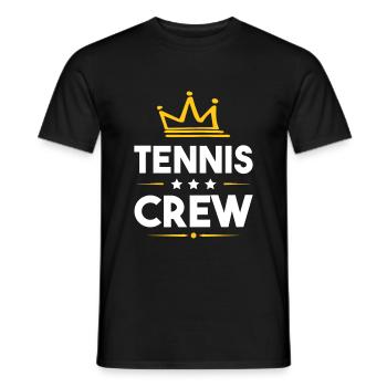 Équipe de tennis - T-shirt homme - noir - Devant - AI Model Male 178 light (178cm)