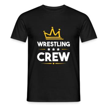 Wrestling Crew - Männer T-Shirt - Schwarz - Vorne - AI Model Male 178 light (178cm)