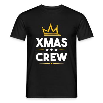 Xma's Crew - Men's T-Shirt - black - Front - AI Model Male 178 light (178cm)