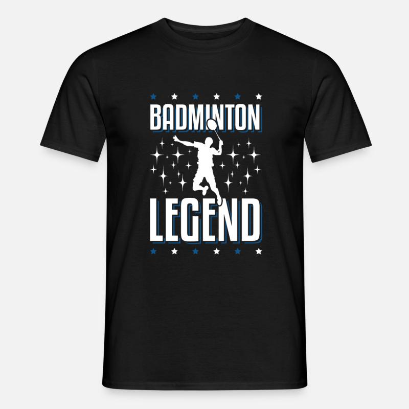 bedminton legend - Männer T-Shirt - Schwarz