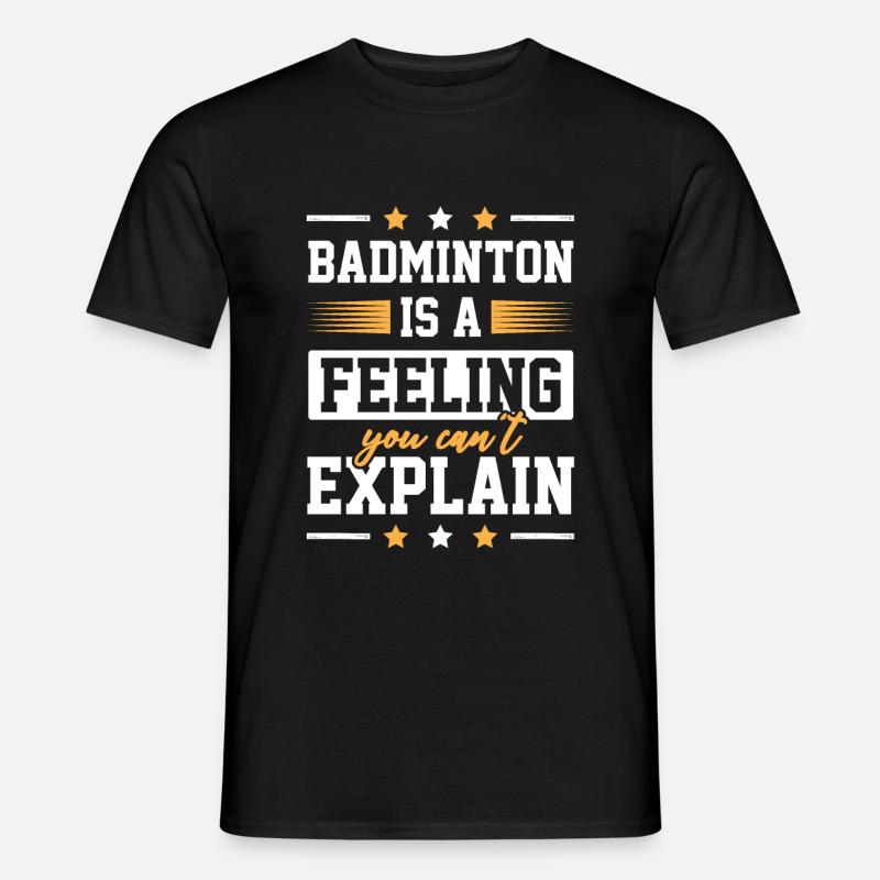 badminton sport - Männer T-Shirt - Schwarz