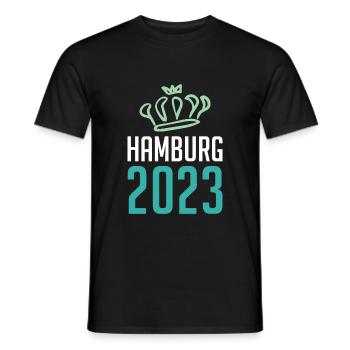 Hambourg 2023 Krone - T-shirt homme - noir - Devant - AI Model Male 178 light (178cm)