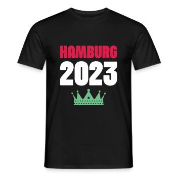 Hambourg 2023 Krone - T-shirt homme - noir - Devant - AI Model Male 178 light (178cm)