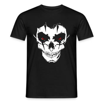 Psycho Horror Face - Men's T-Shirt - black - Front - AI Model Male 178 light (178cm)