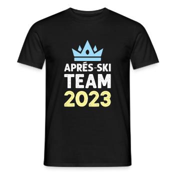 Apres Ski 2023 Krone - Men's T-Shirt - black - Front - AI Model Male 178 light (178cm)