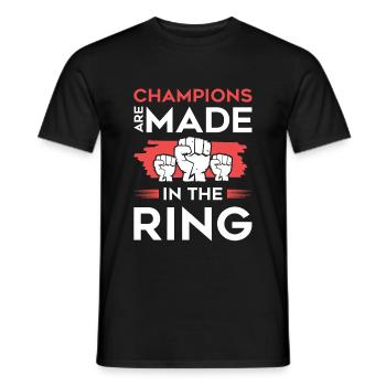 mma champion - Männer T-Shirt - Schwarz - Vorne - AI Model Male 178 light (178cm)