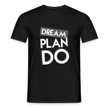 Success Dream - Men's T-Shirt - black - Front - AI Model Male 178 light (178cm)