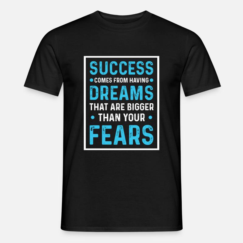erfolg angst - Männer T-Shirt - Schwarz