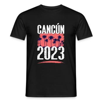 Cancun 2023 - Men's T-Shirt - black - Front - AI Model Male 178 light (178cm)