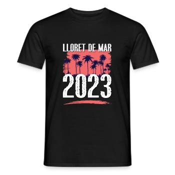 Lloret De Mar 2023 - Männer T-Shirt - Schwarz - Vorne - AI Model Male 178 light (178cm)