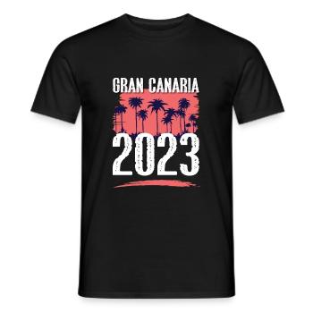 Grande Canarie 2023 (Garantie du prix le plus bas) - T-shirt homme - noir - Devant - AI Model Male 178 light (178cm)