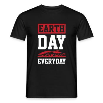 Earth Day Animal Welfare - Men's T-Shirt - black - Front - AI Model Male 178 light (178cm)