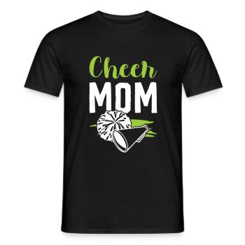 Maman pom-pom girl - T-shirt homme - noir - Devant - AI Model Male 178 light (178cm)