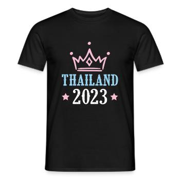 Thaïlande 2023 - T-shirt homme - noir - Devant - AI Model Male 178 light (178cm)