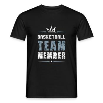 Équipe de basket-ball - T-shirt homme - noir - Devant - AI Model Male 178 light (178cm)