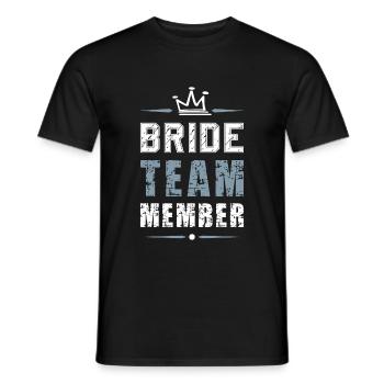 Équipe de la mariée - T-shirt homme - noir - Devant - AI Model Male 178 light (178cm)