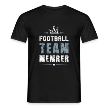 Équipe de football - T-shirt homme - noir - Devant - AI Model Male 178 light (178cm)