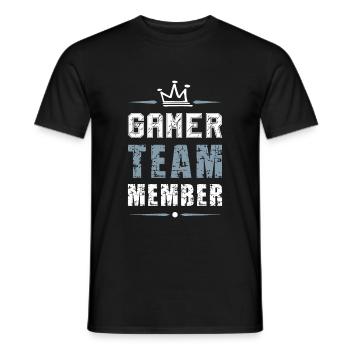 Équipe de joueurs - T-shirt homme - noir - Devant - AI Model Male 178 light (178cm)
