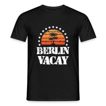 Vacances à Berlin - T-shirt homme - noir - Devant - AI Model Male 178 light (178cm)