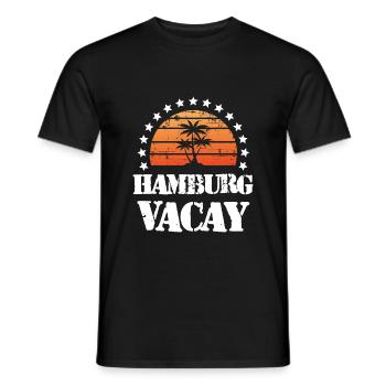 Hambourg Tourisme - T-shirt homme - noir - Devant - AI Model Male 178 light (178cm)