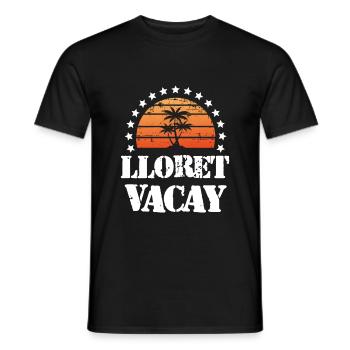 Tourisme Lloret De Mar - T-shirt homme - noir - Devant - AI Model Male 178 light (178cm)