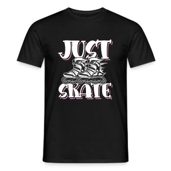Skate Skating - Men's T-Shirt - black - Front - AI Model Male 178 light (178cm)