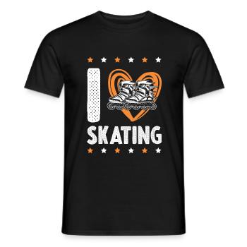 J’adore patiner - T-shirt homme - noir - Devant - AI Model Male 178 light (178cm)