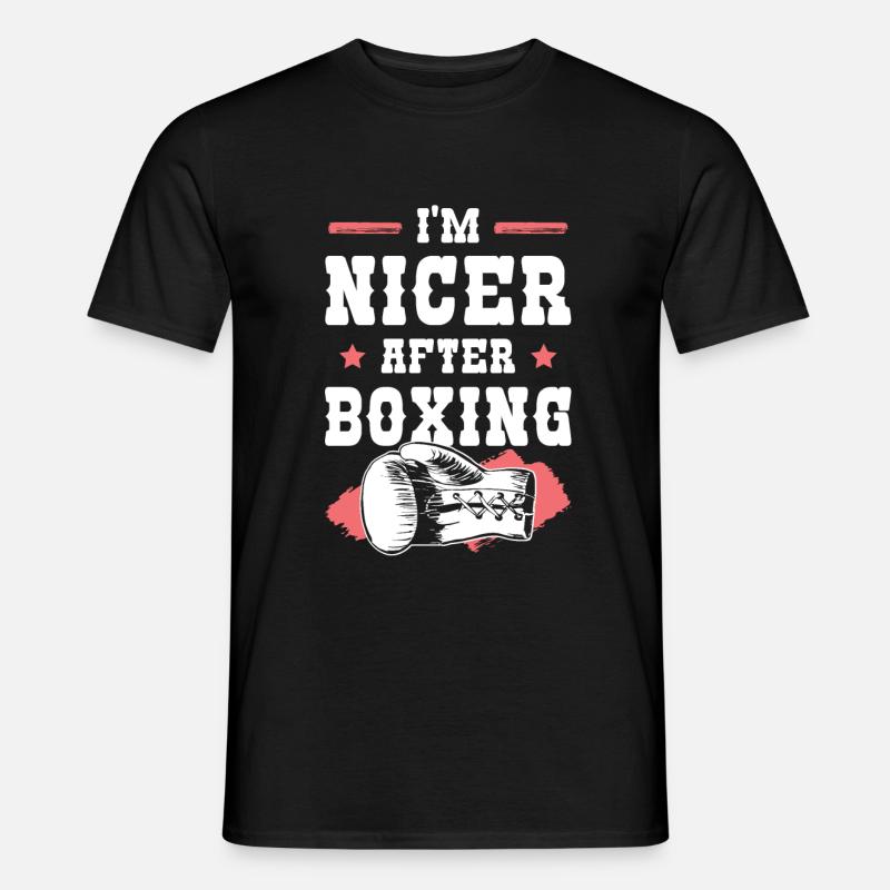 boxer boxen - Männer T-Shirt - Schwarz