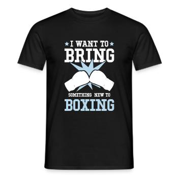 Boxing Boxes - Men's T-Shirt - black - Front - AI Model Male 178 light (178cm)